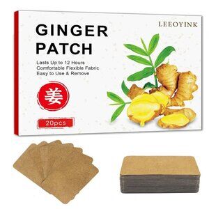 (100 PCS) Ginger Patches - Hot Compress for Cold Relief, Soothing Neck, Waist, L